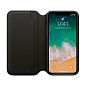 Чехол-книжка Apple Leather Folio для Apple iPhone X кожа, Black - 2