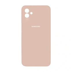 Клип-кейс (накладка) Silicone cover закрытый для Samsung Galaxy A07 силикон, пудровый